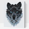 Maľovanie podľa čísiel - Mandala vlk