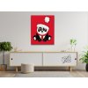 Diamantovanie podľa čísiel - Vianočná panda