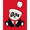 Diamantovanie podľa čísiel - Vianočná panda