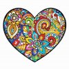 Diamantovanie podľa čísiel - Mandala v srdci