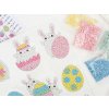 Diamantové samolepky - Veľkonoční zajačikovia
