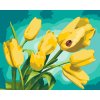 Maľovanie podľa čísiel - Tulipány a lienka