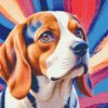 M11_Diamantové_maľovanie_-_Beagle_v_odtieňoch_červenej_a_modrej