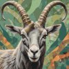 M11_Maľovanie_podľa_čísiel_-_Ibex_v_odtieňoch_tlmenej_zelenej