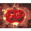 Maľovanie podľa čísiel - Halloweenska tekvica