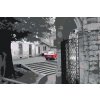 Maľovanie podľa čísiel - Červené auto v sivej uličke