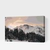 Maľovanie podľa čísiel - Švajčiarske Alpy Jungfrau