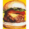 Diamantovanie podľa čísiel - Burger ilustrácia