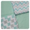 Bambusové ubrousky XKKO BMB 30x30 Scandinavian Baby Mint MIX