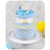 Dvoupatrový plenkový dort Baby Blue