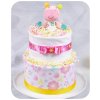 Dvoupatrový plenkový dort Tonička