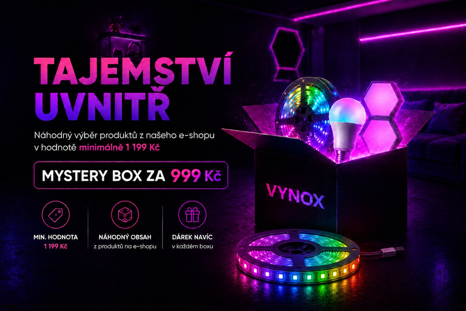 VYNOX Mystery Box – produkty v hodnotě minimálně 1 199 Kč