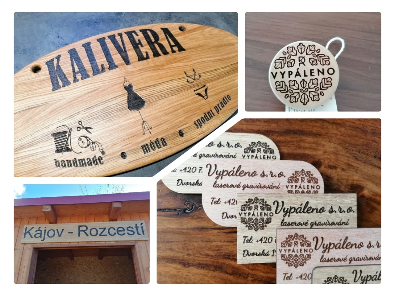 Reklamní předměty ze dřeva