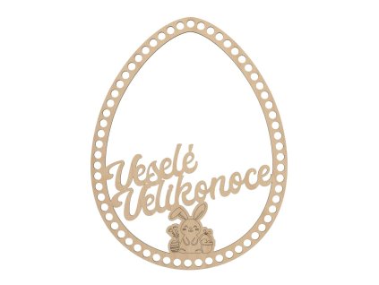 Vajíčka na obháčkování s nápisem