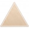 Dřevěné dno na háčkování ve tvaru trojúhelník 2