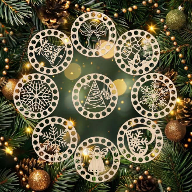 🎄Sada na obháčkované vánoční ozdoby je proště BOŽÍ 😍 🔥Nyní ve slevě za 140,- 🔥 #hackovaneozdoby #vanoce #háčkování...