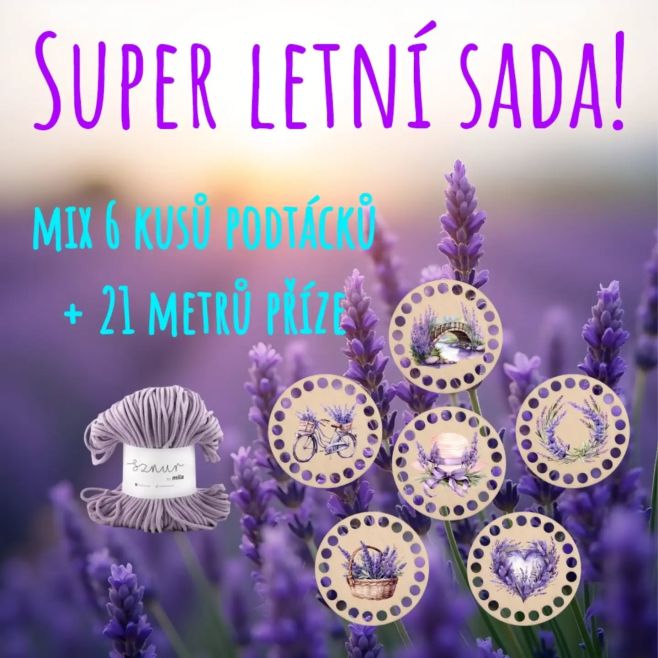 Super letní sady na háčkované podtácky 🔥 Užijte si s námi léto ve stylu Amalfi 💛 nebo Provence 💜 #letoshackovanim...