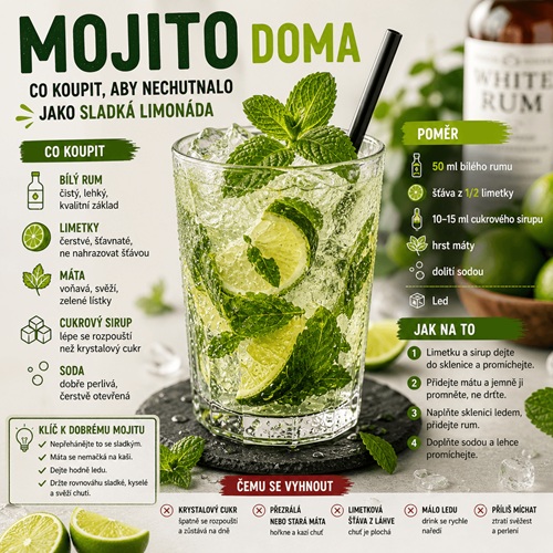 Mojito doma: co koupit, aby nechutnalo jako sladká limonáda