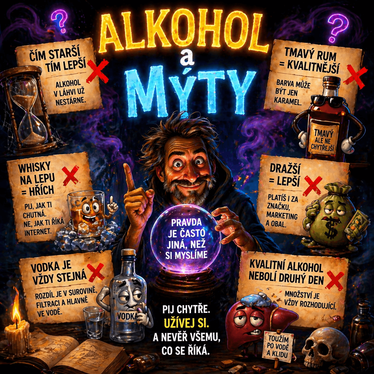 Největší mýty o alkoholu, kterým lidé pořád věří (a stojí je to chuť i peníze)