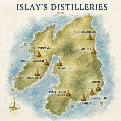 Ardbeg, Lagavulin, Laphroaig. Stejný ostrov, nespočet rozdílů.