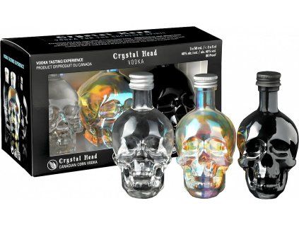 Crystal head dárková sada 3x0,05 l