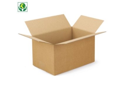 kart nov krabica 325x235x225mm hned klopov trojvrstvov vlnit lepenka 3vvl raja ESA4225RPL