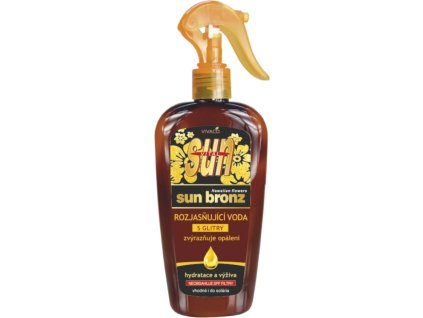 146216 sun water kvetinova voda s rozjasnujucimi glitrami pre zvyraznenie opalenia 300 ml vypredaj posledne 2ks