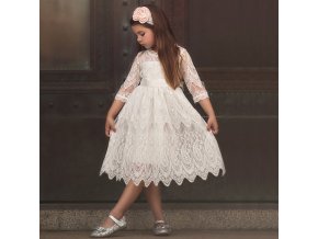 Dievčenské čipkované šaty - ZĽAVA 47%