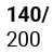 140 x 200 cm