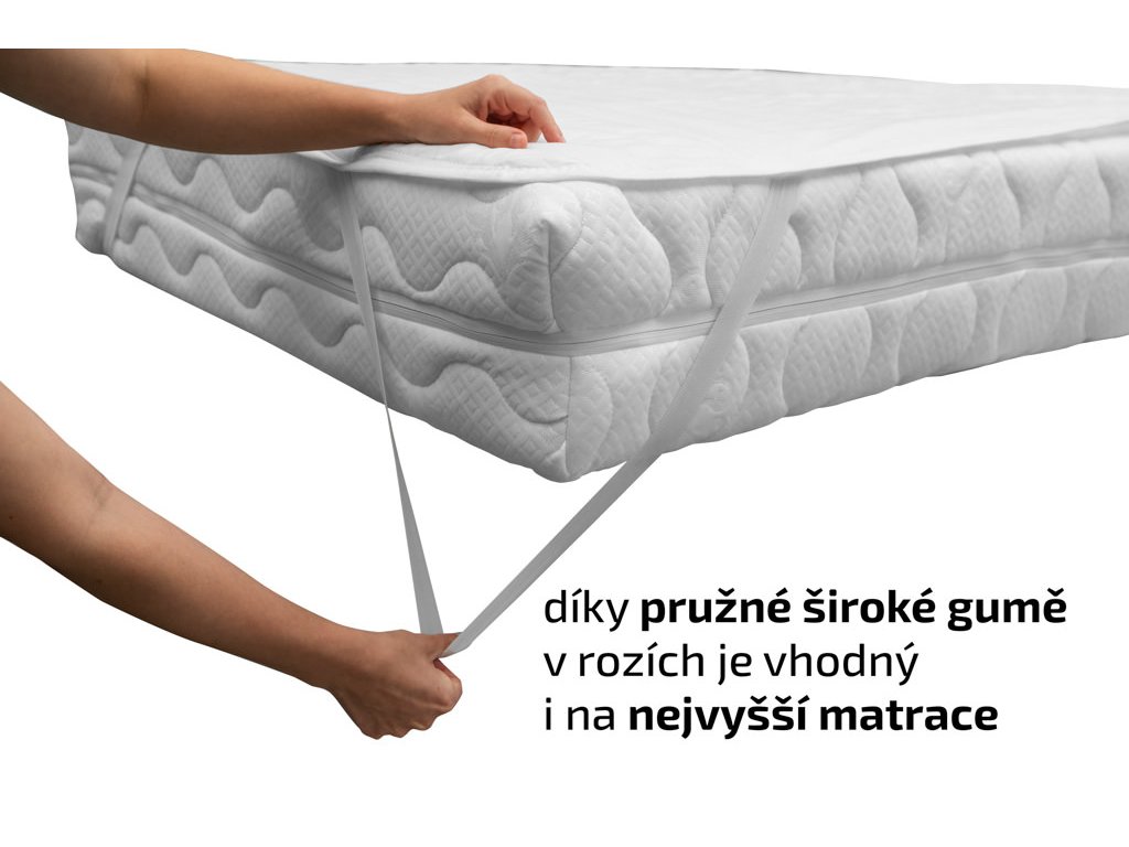 Nepremokavý chránič na matrac PREŠÍVANÝ 180x200 cm - Výpredaj obliečok