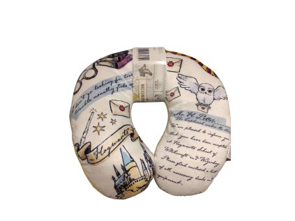 Cestovní polštářek HARRY POTTER LETTER 30x30 cm, béžový