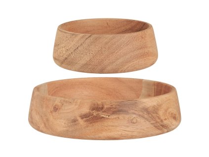 Sada 2 misek z akáciového dřeva ACACIA WOOD pro vaši kuchyni