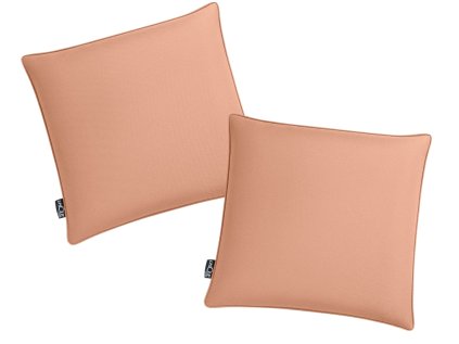 Venkovní polštáře CALINO 45x45 cm hnědooranžové – sada 2 ks pro zahradní posezení