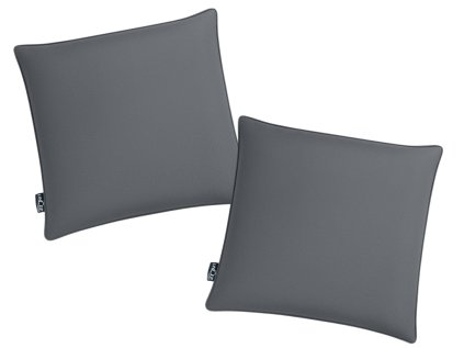 Venkovní polštáře CALINO 45x45 cm tmavě šedé – sada 2 ks pro pohodlí na terase
