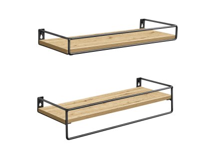 Nástěnné police TAYLOR ARTISAN 40x15,5 cm sada 2ks v industriálním stylu