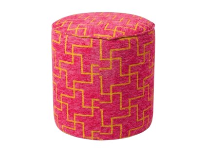 Designový taburet XENOS 39x35 cm růžovofialový do obýváku