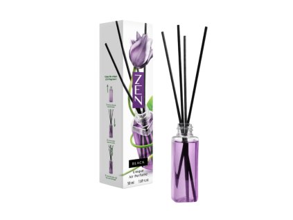 Tyčinkový aroma difuzér ZEN BLACK 50 ml s luxusní vůní