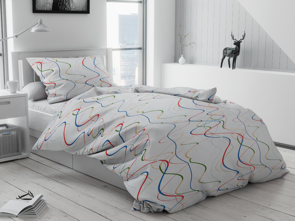 E-shop Bavlnené obliečky Color biele hotelové vrecko Rozmer obliečky: 70 x 90 cm | 140 x 200 cm