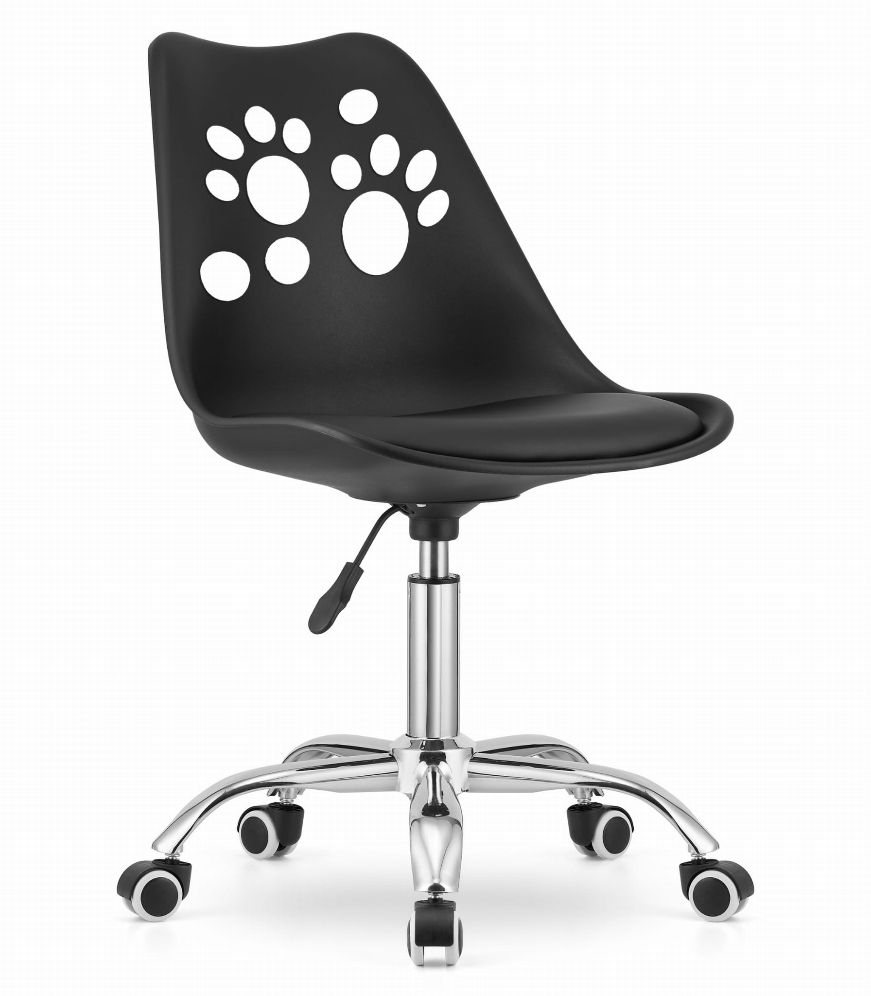 E-shop Čierna kancelárska stolička PRINT