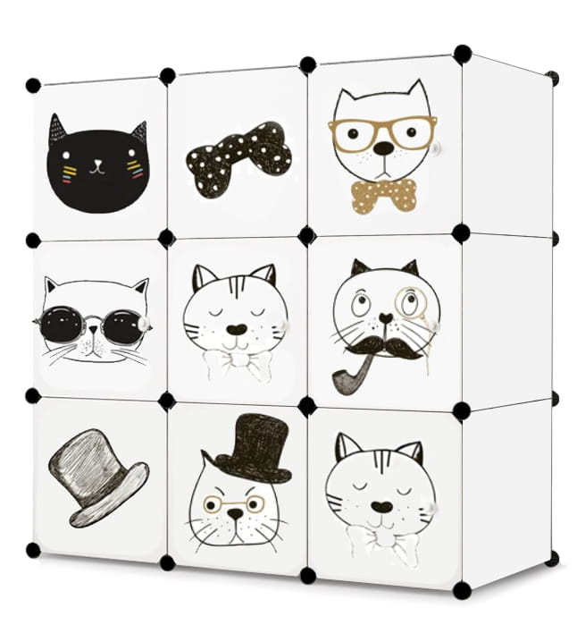 E-shop Detská modulárna skriňa FAYRITALE, biela