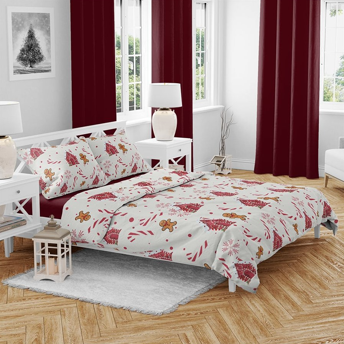 E-shop Bavlnené obliečky GINGER REST biele Rozmer obliečky: 70 x 90 cm | 140 x 200 cm