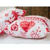 34372 1 povlak na polstar vanoce cerveny 50 x 70 cm