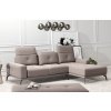 Šedohnědá rohová sedací souprava GALE (Varianta sedačky Ľavý roh)