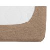 Napínacia froté plachta EXCLUSIVE svetlohnedá 180x200 cm – elastická a odolná