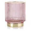 41964 pudrove ruzovy skleneny svicen pompey