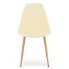 Designová Krémová židle OSAKA s kovovými nohami