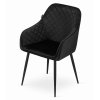 49480 1 cerne sametove jidelni kreslo nugat