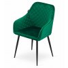49477 1 zelene sametove jidelni kreslo nugat