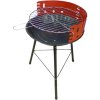 50473 kulaty zahradni gril se zastenou proti vetru barbecue 36 cm