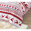 Povlečení mikroplyš RETRO CHRISTMAS bílé (Rozmer obliečky 70 x 90 cm | 140 x 200 cm)
